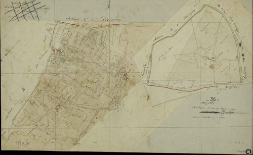Sauzelles - Section C, dite des Maisons rouges.