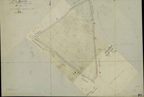 Sauzelles - Section F1, dite du Champ Carnare.