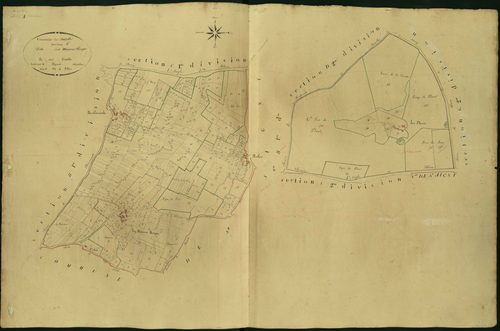 Sauzelles - Section C, dite des Maisons rouges.