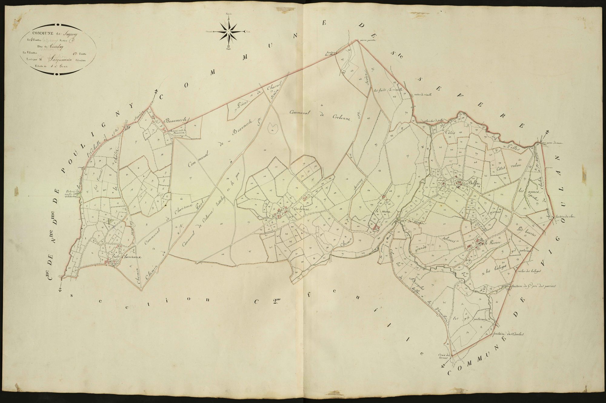 Sazeray - Section C1, dite de Tesselay.