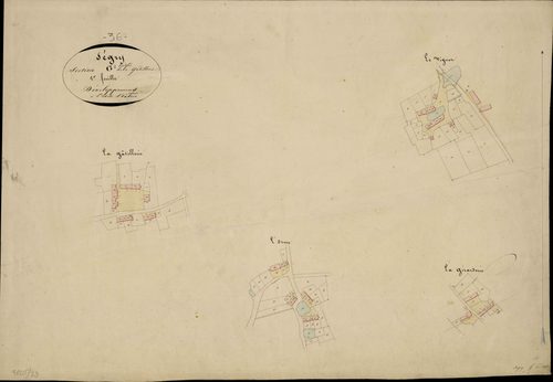 Ségry - Section G2, feuille de développement (La Gâtellerie, l'Orme, la Girarderie, le Vignot).