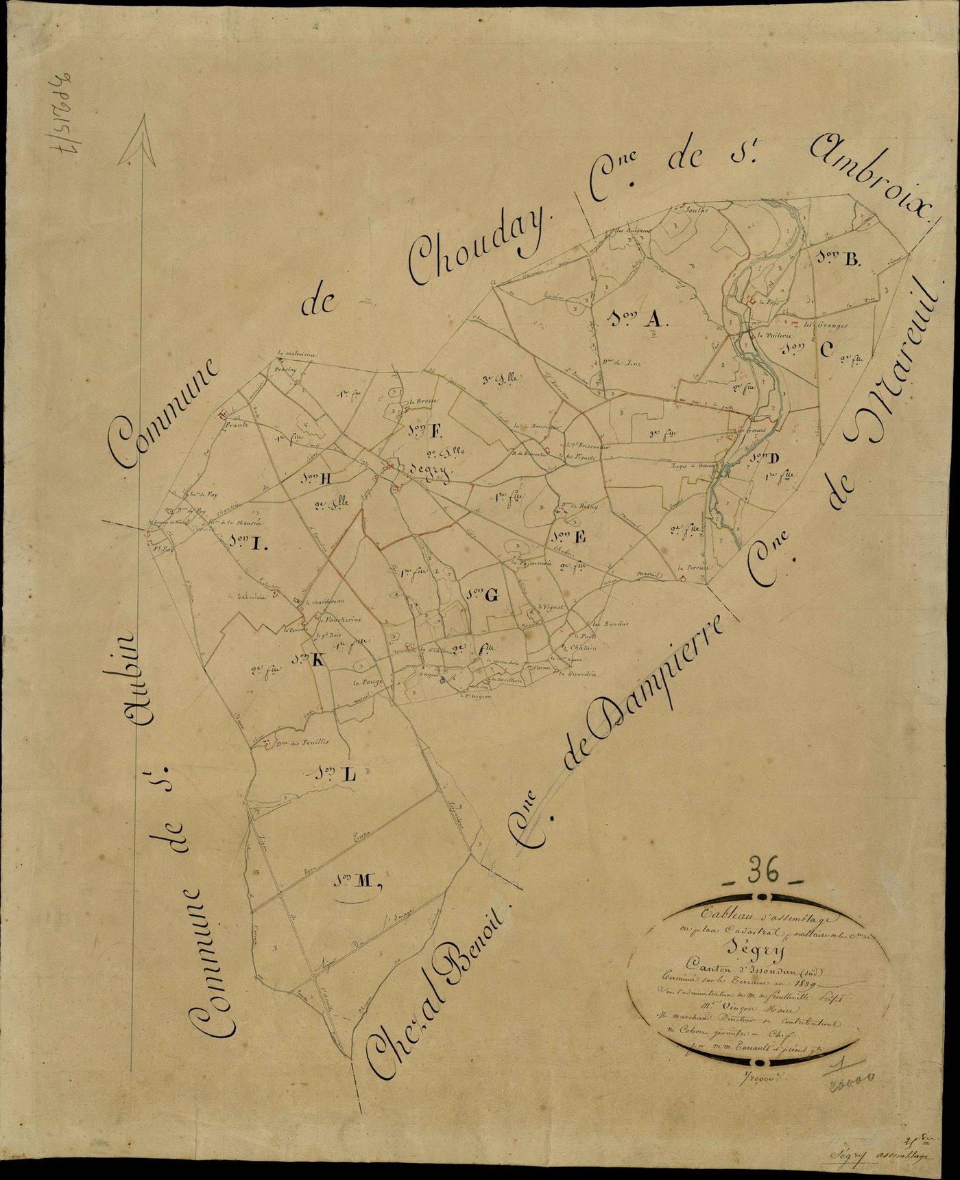 Ségry - Tableau d'assemblage.