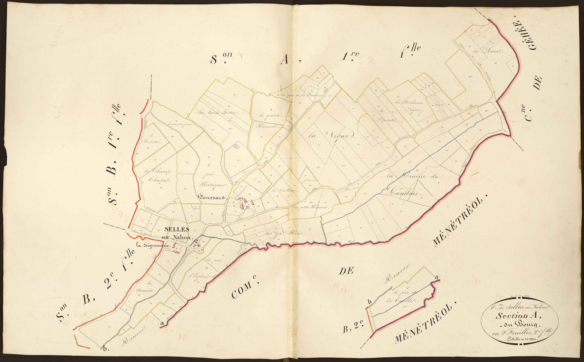 Selles-sur-Nahon - Section A2, dite du Bourg.
