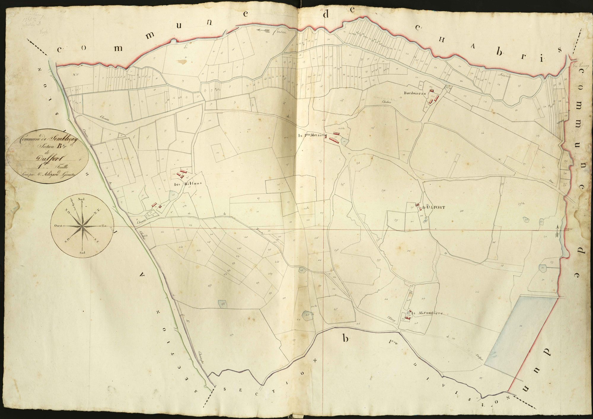 Sembleçay - Section B1, dite de Dulfort.