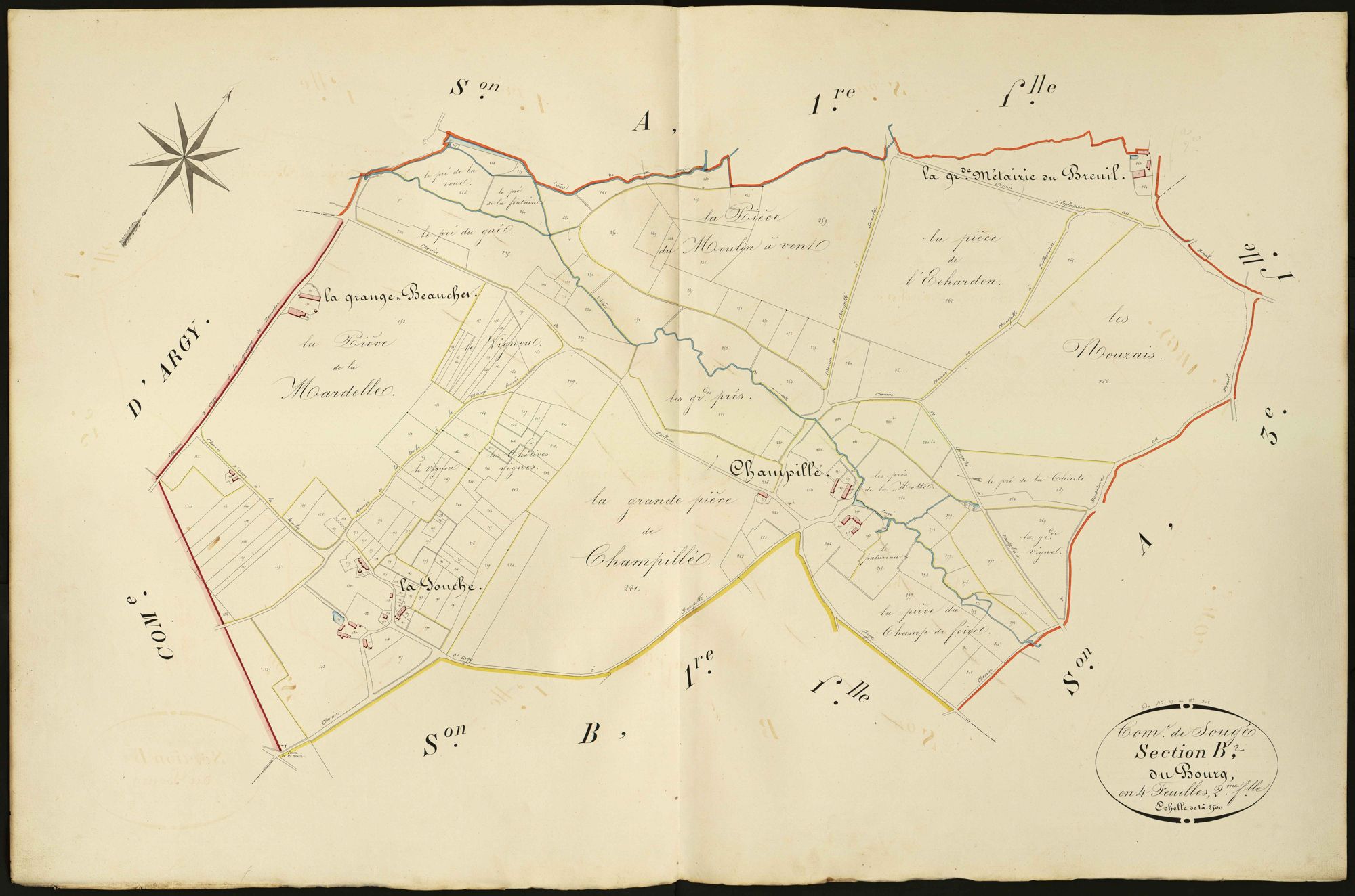 Sougé - Section B2, dite du Bourg.