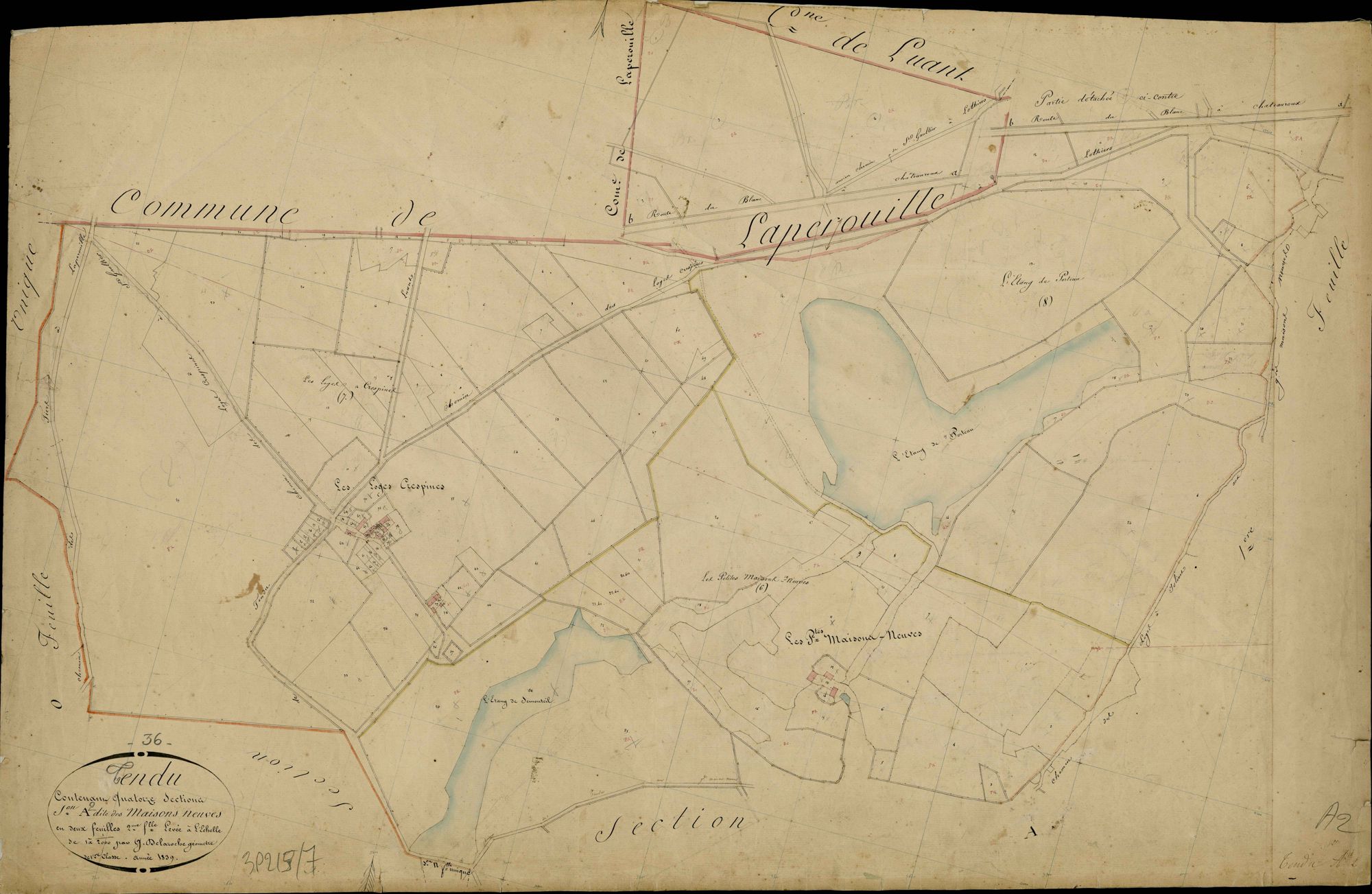 Tendu - Section A2, dite des Maisons Neuves.