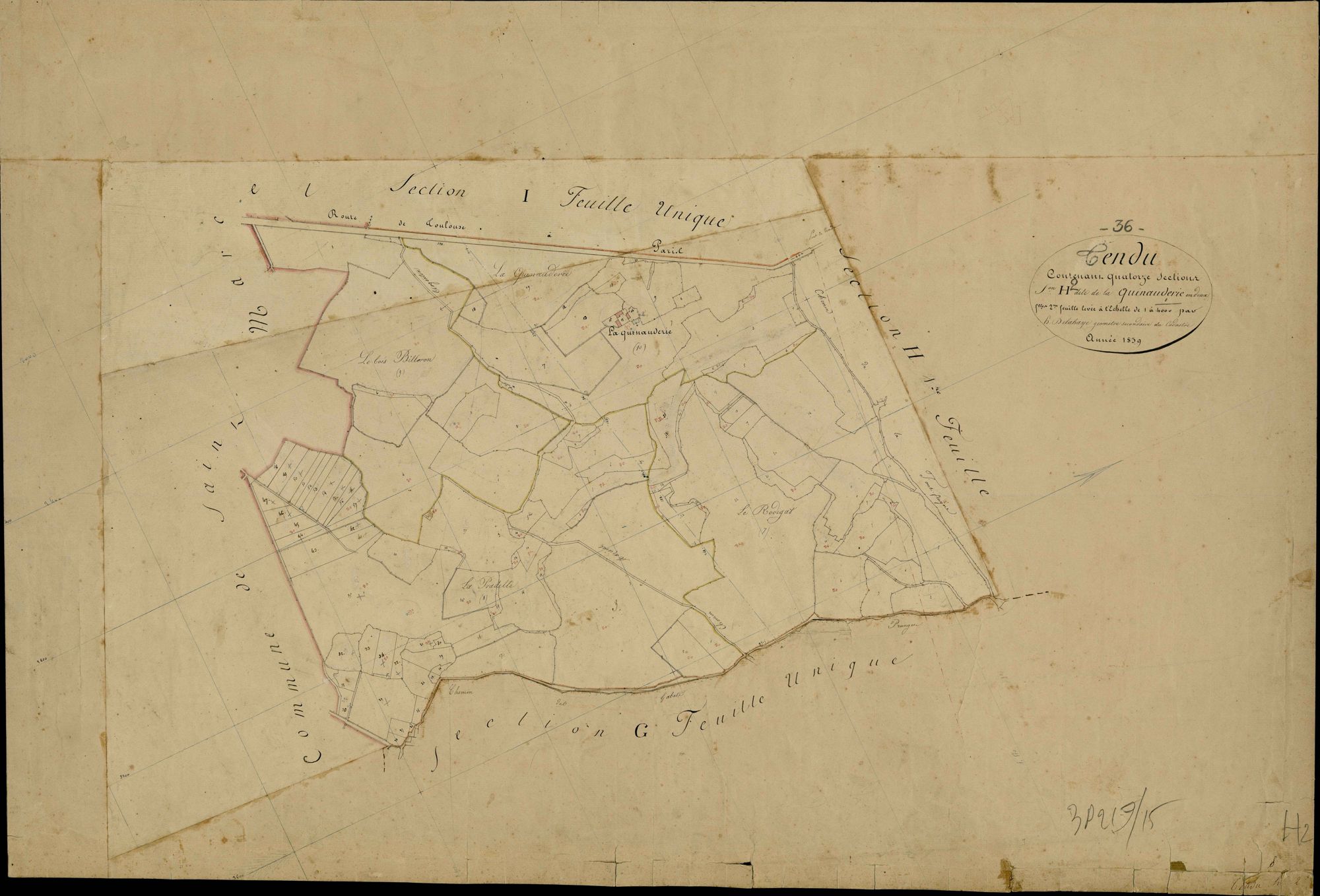 Tendu - Section H2, dite de la Quinauderie.