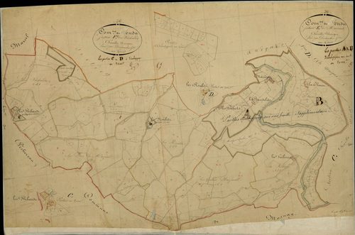 Tendu - Section E, dite de Mazières, et section F, dite des Thibauds.