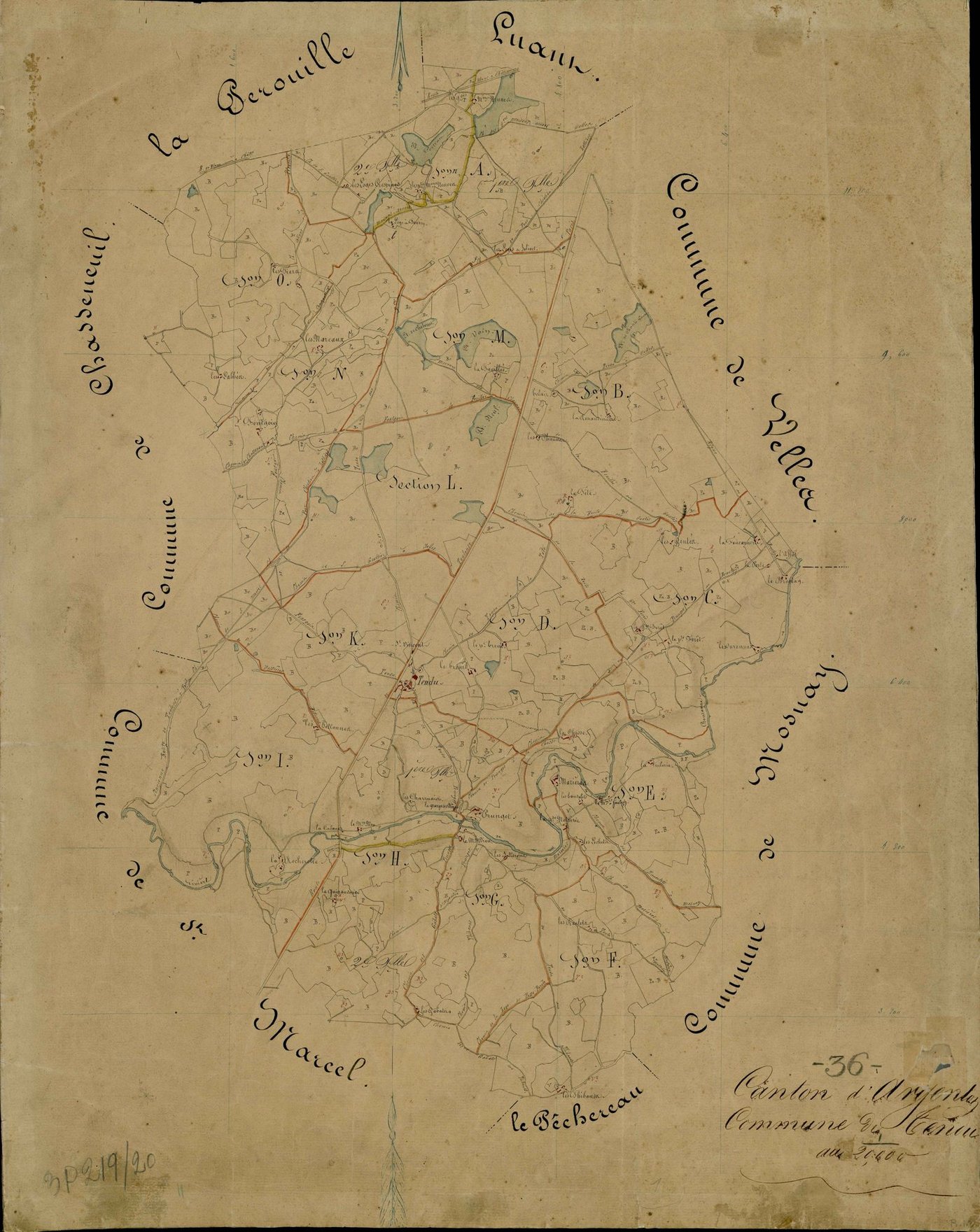 Tendu - Tableau d'assemblage.