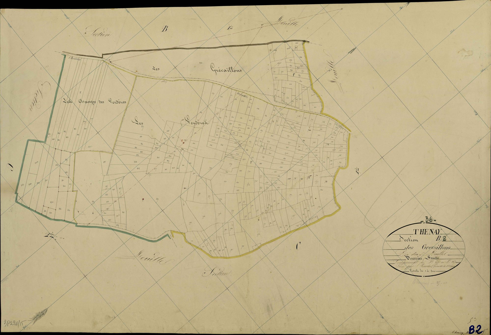 Thenay - Section B2, dite des Grevaillons.