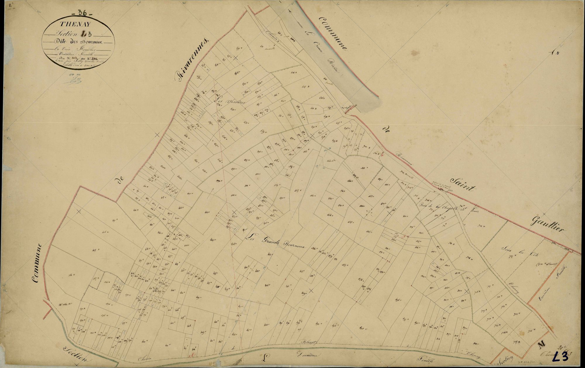 Thenay - Section L3, dite des Bourneux.