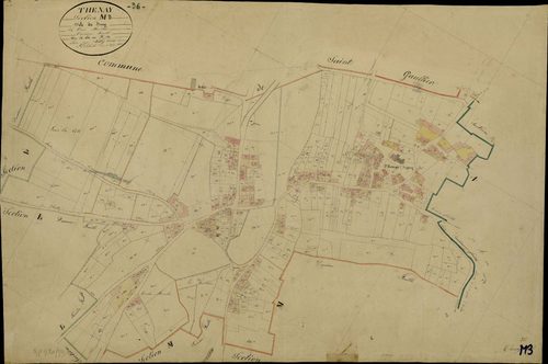 Thenay - Section M3, dite du Bourg.