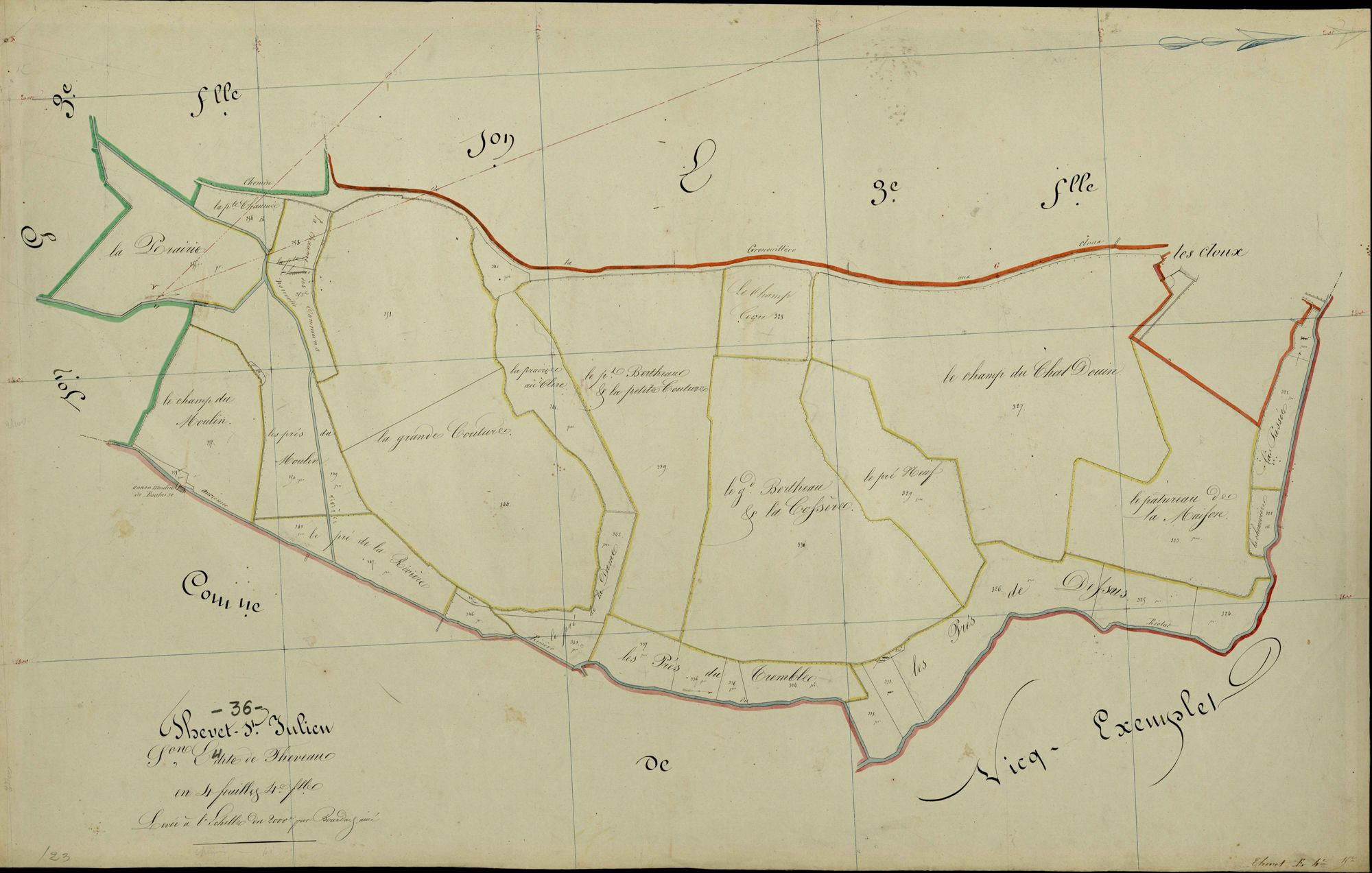 Thevet-Saint-Julien - Section E4, dite du Theveau.