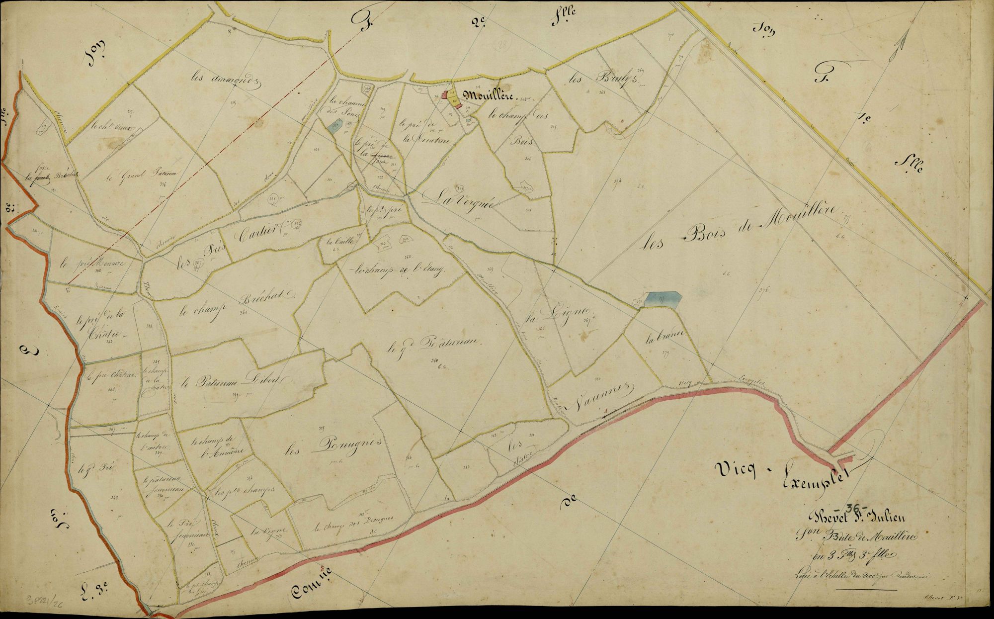 Thevet-Saint-Julien - Section F3, dite de Mouillère.