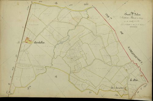 Thevet-Saint-Julien - Section B2, dite du Bourg.