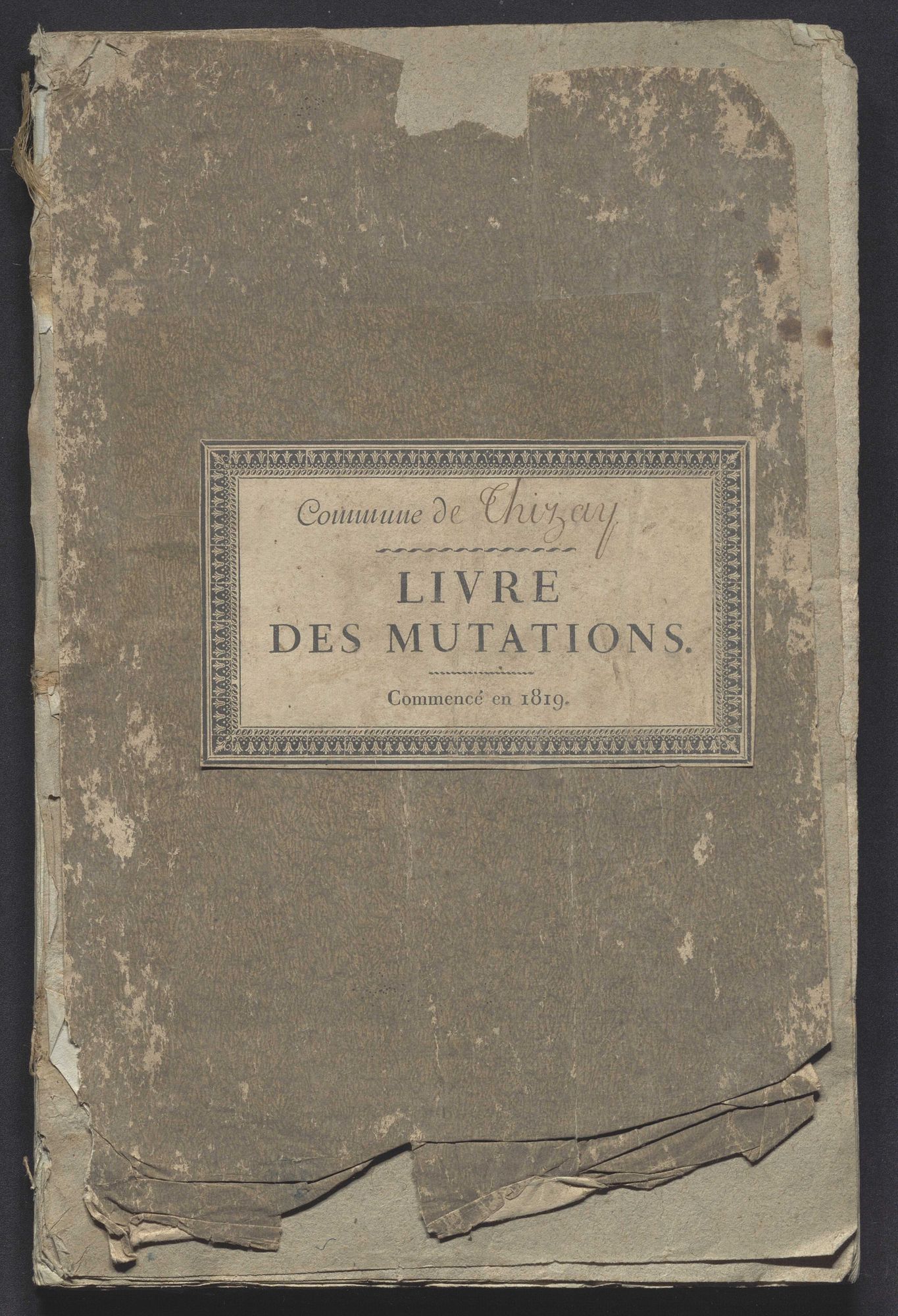 Thizay - Livre des mutations de propriétés