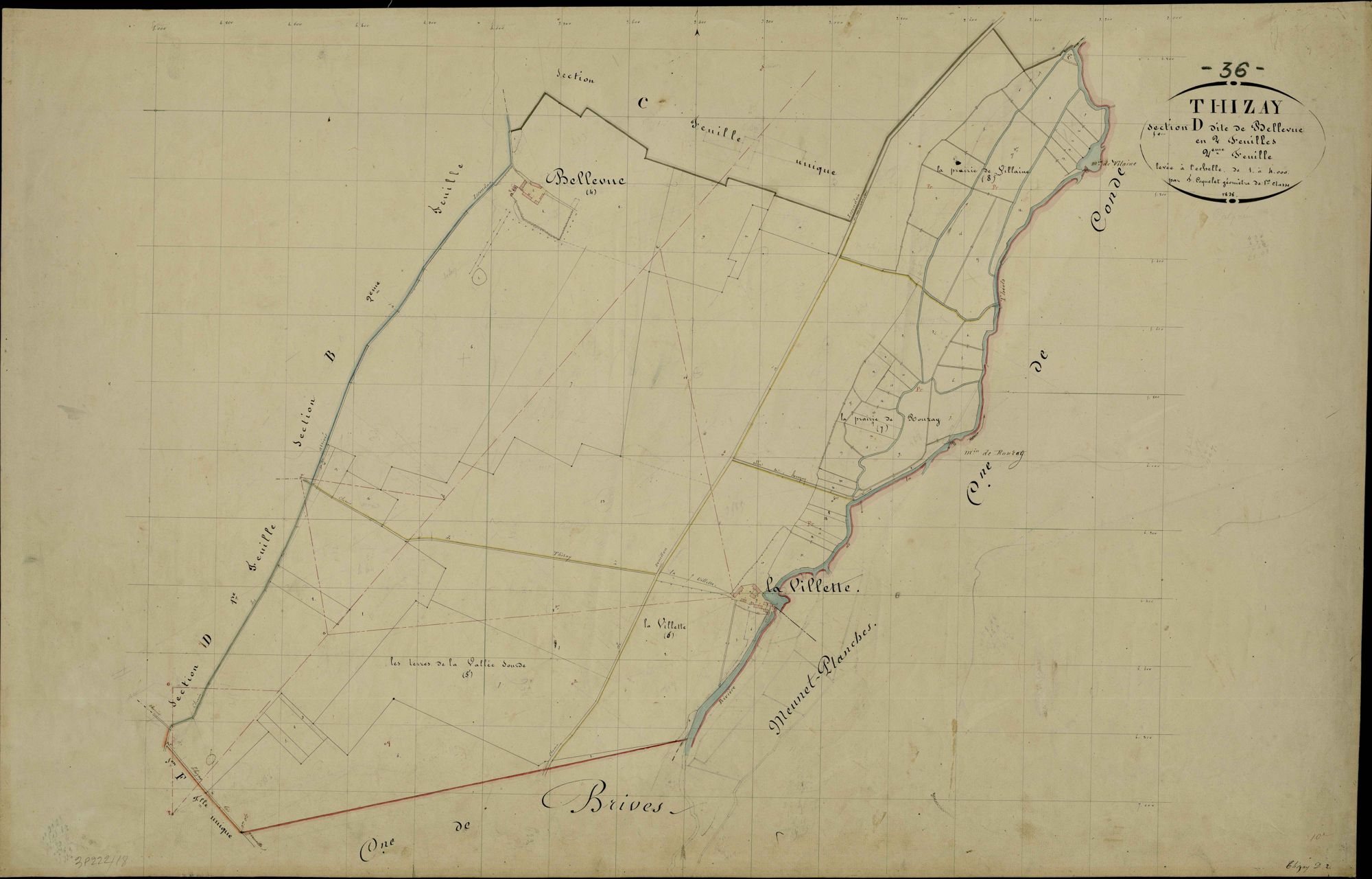 Thizay - Section D2, dite de Bellevue.