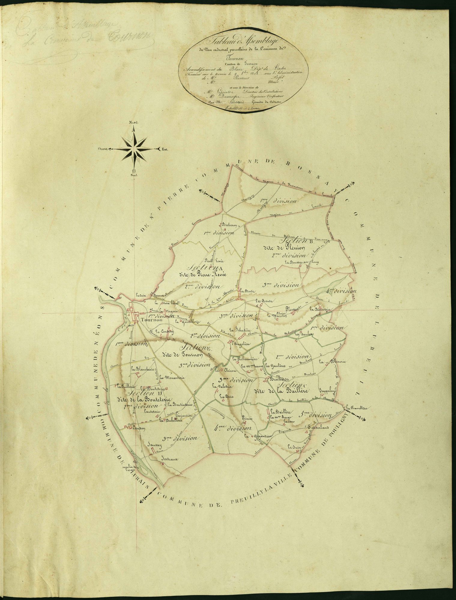 Tournon-Saint-Martin - Tableau d'assemblage.