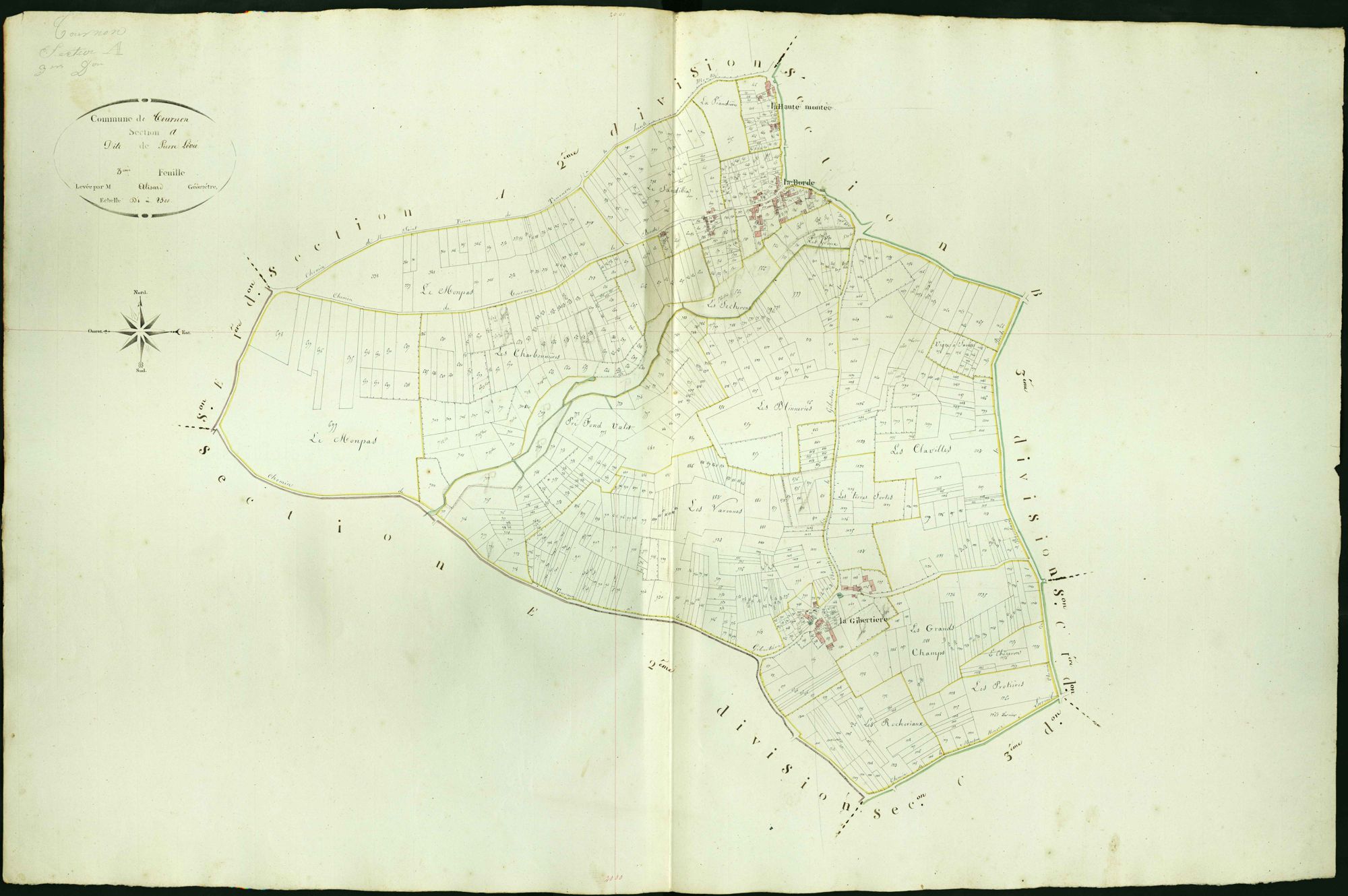 Tournon-Saint-Martin - Section A3, dite de Pierre Levée.