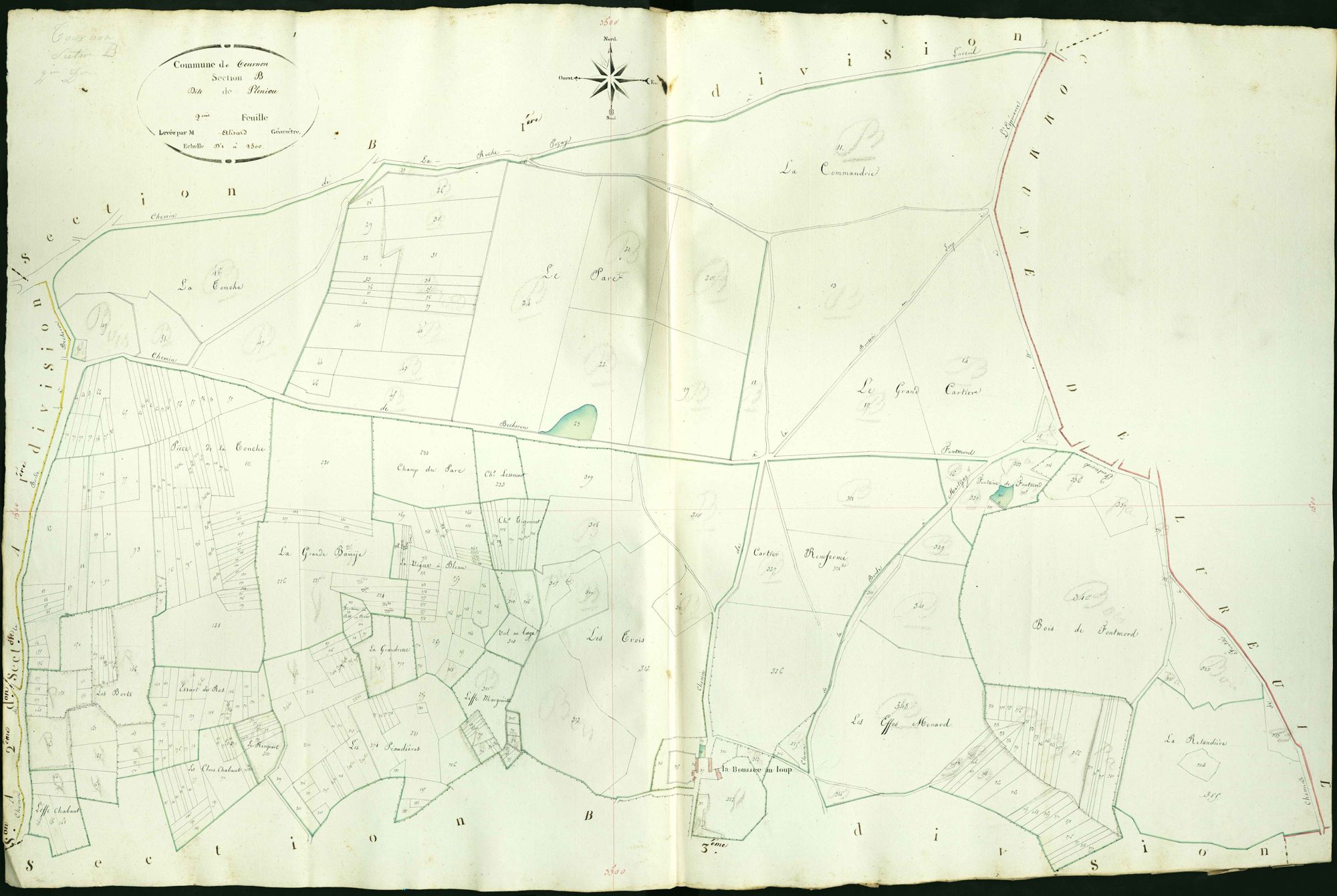 Tournon-Saint-Martin - Section B2, dite de Pleniou.