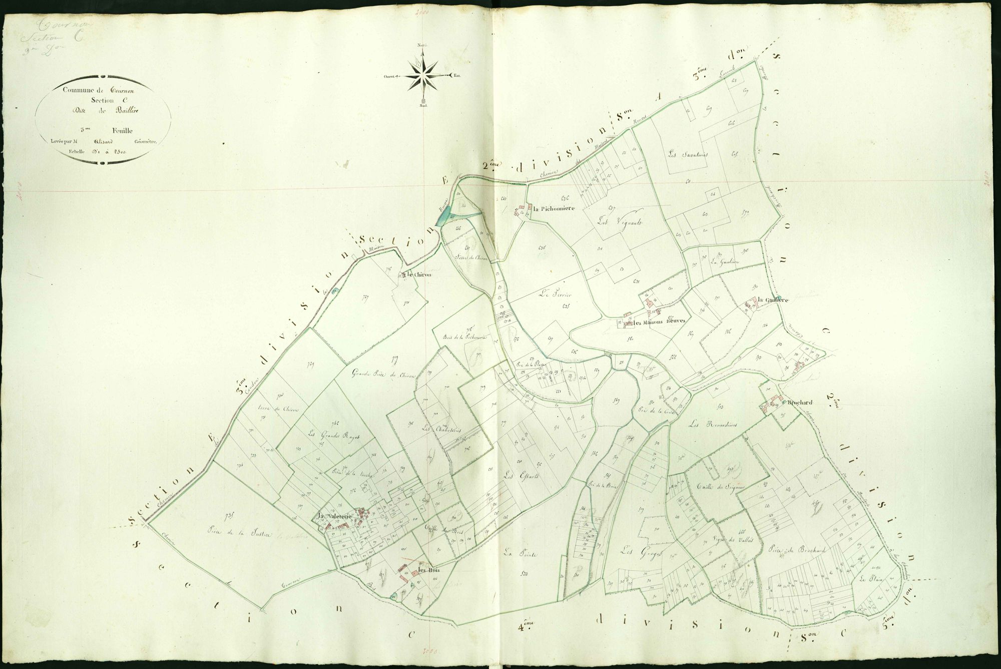 Tournon-Saint-Martin - Section C3, dite de Baillère.