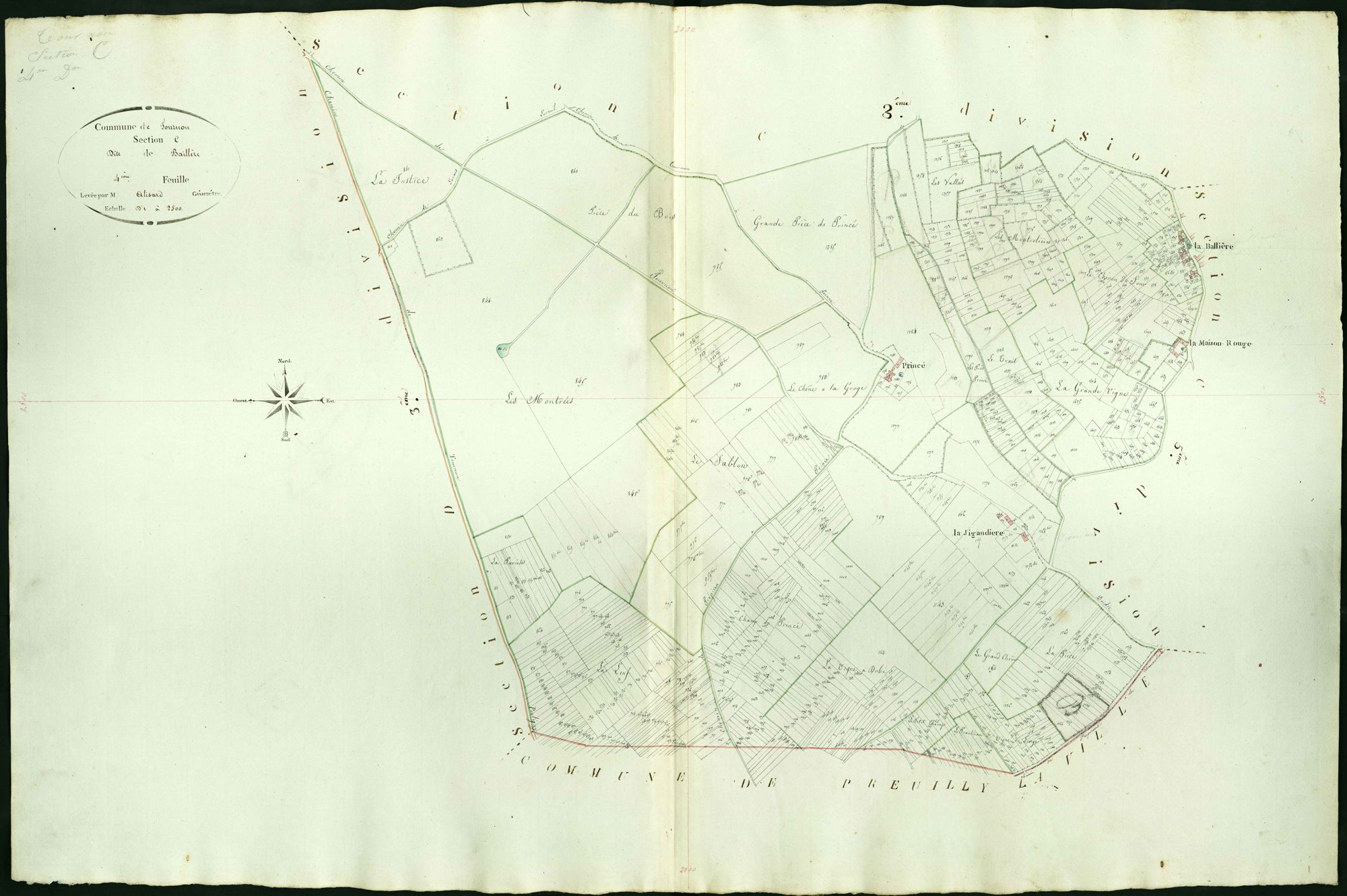 Tournon-Saint-Martin - Section C4, dite de Baillère.