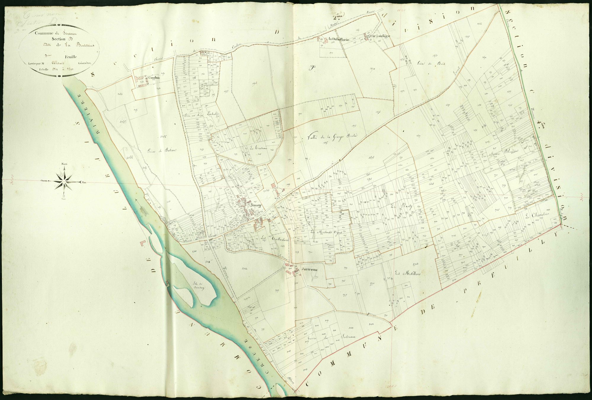 Tournon-Saint-Martin - Section D3, dite de la Boutéteries.