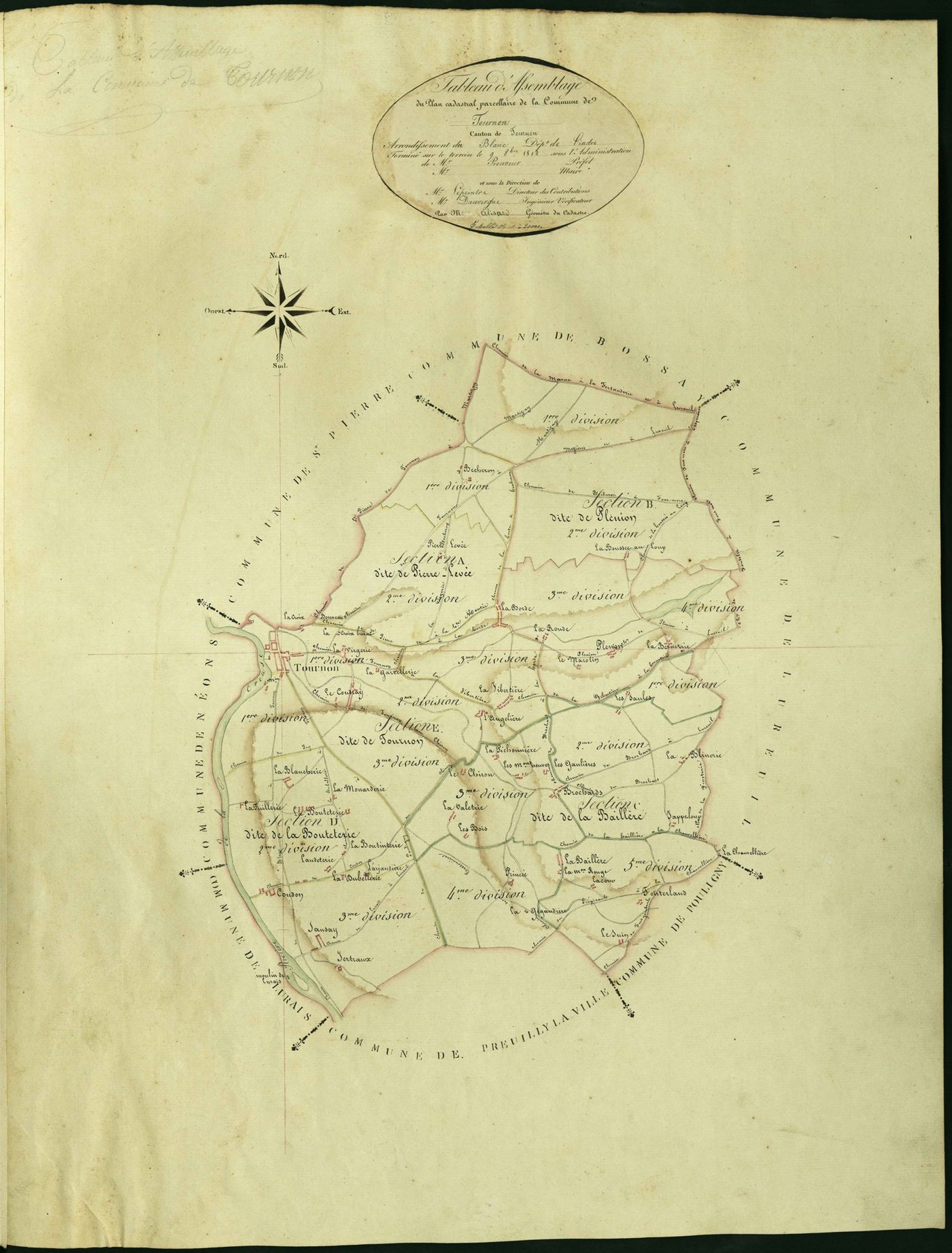 Tournon-Saint-Martin - Tableau d'assemblage.