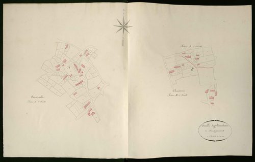Tranzault - Sections A et B, feuille supplémentaire de développement.