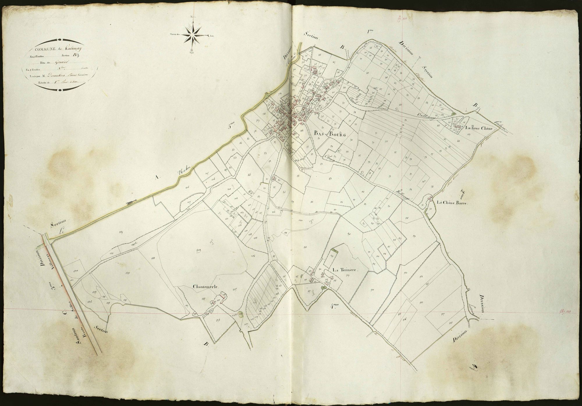 Valençay - Section B3, dite du Gravier.