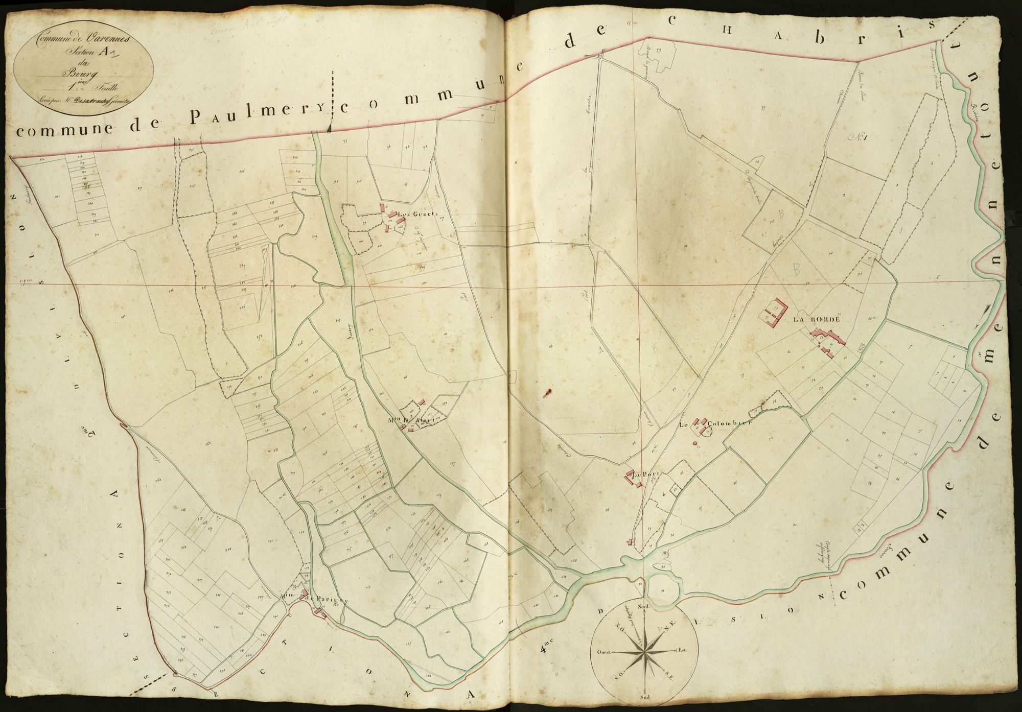 Varennes-sur-Fouzon - Section A1, dite du Bourg.
