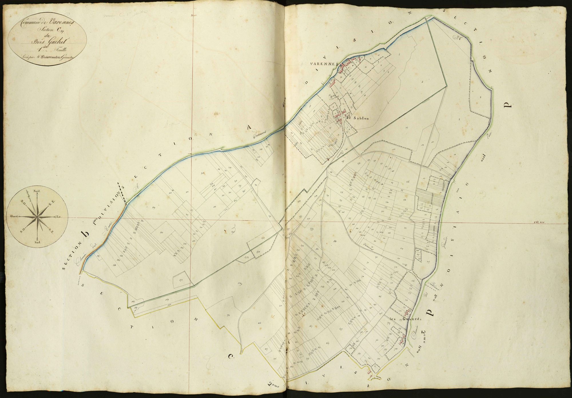 Varennes-sur-Fouzon - Section C1, dite du Bois Gachet.