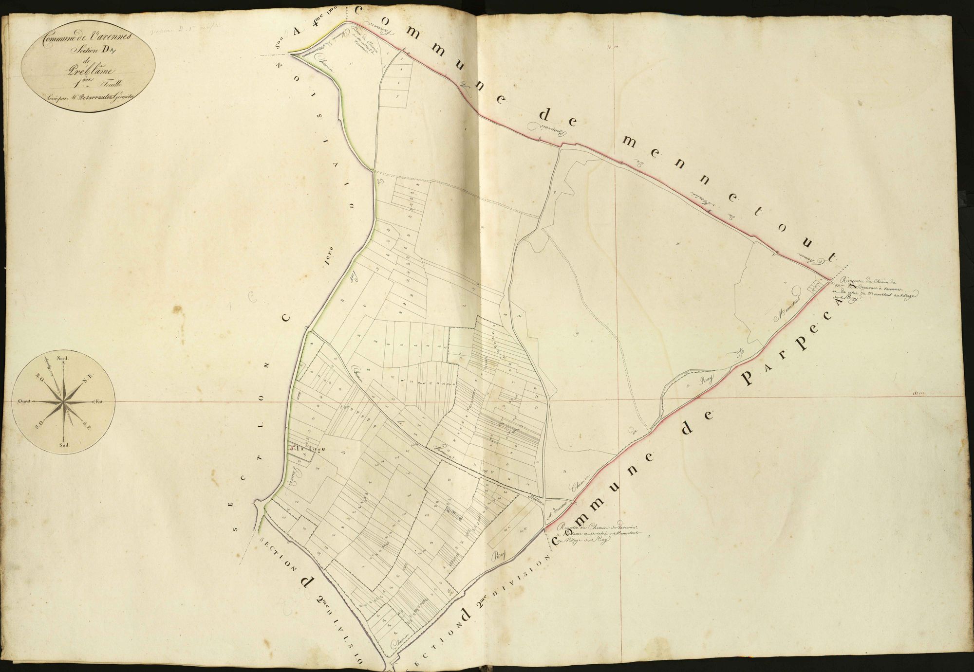 Varennes-sur-Fouzon - Section D1, dite de Préblâme.