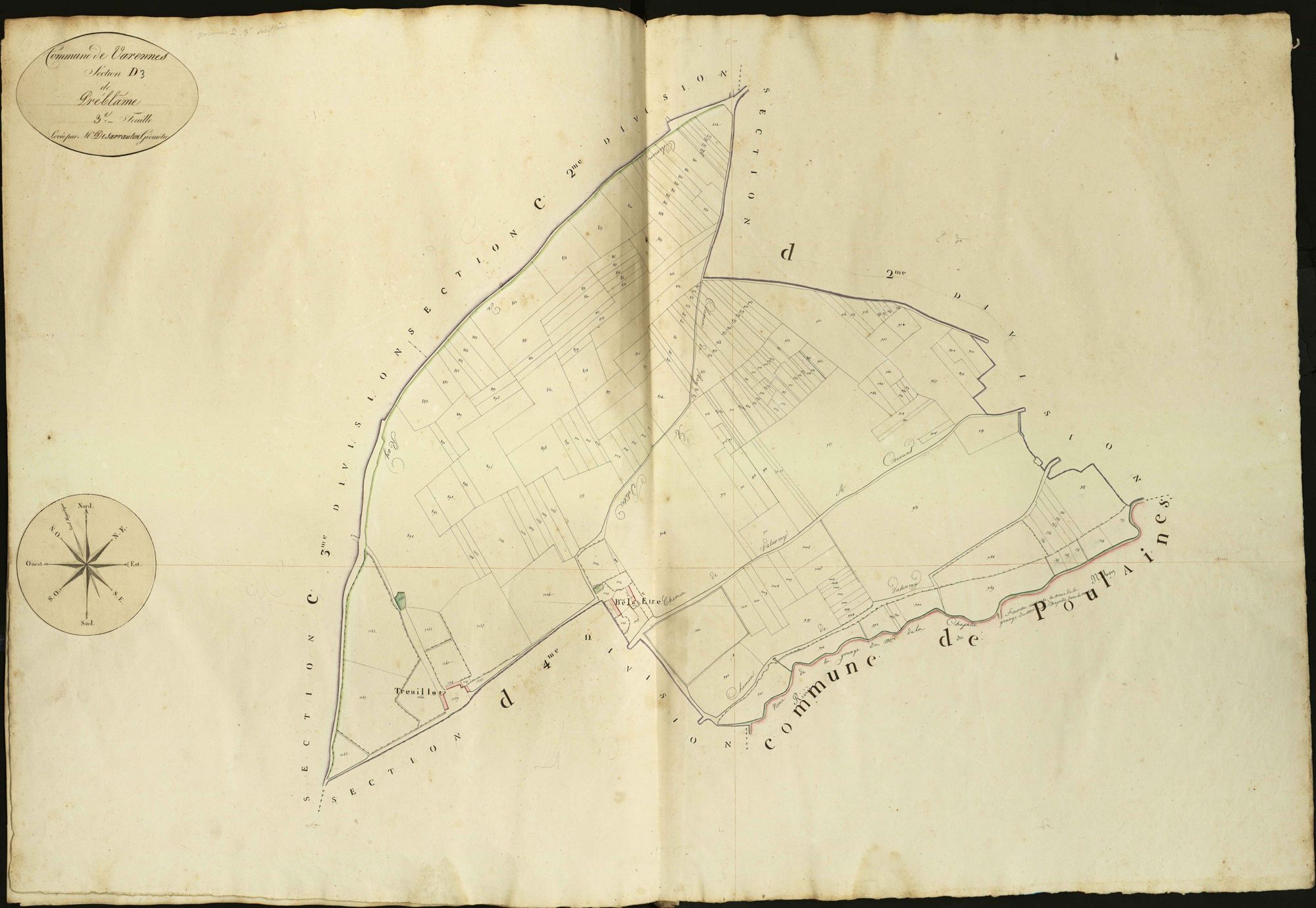 Varennes-sur-Fouzon - Section D3, dite de Préblâme.