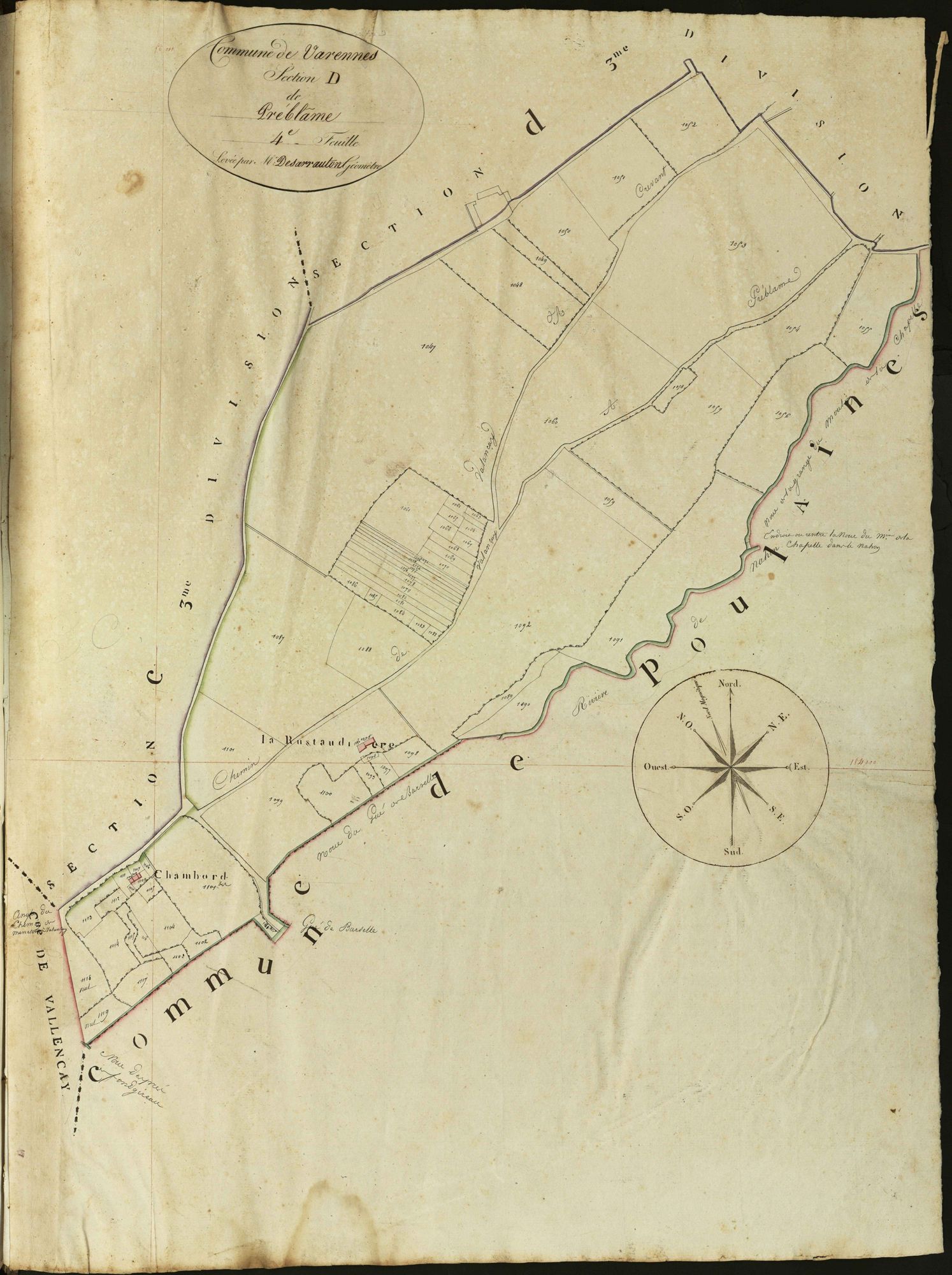 Varennes-sur-Fouzon - Section D4, dite de Préblâme.