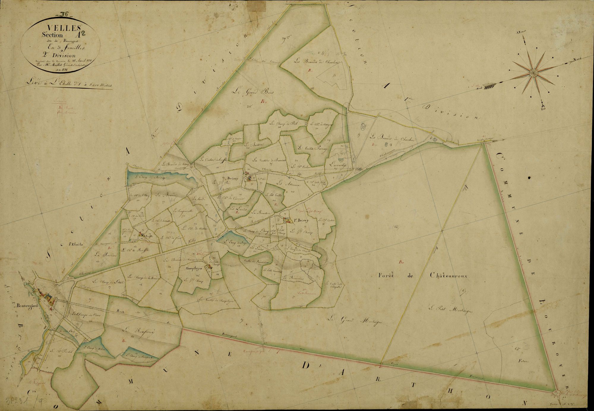Velles - Section A2, dite de Beauregard.