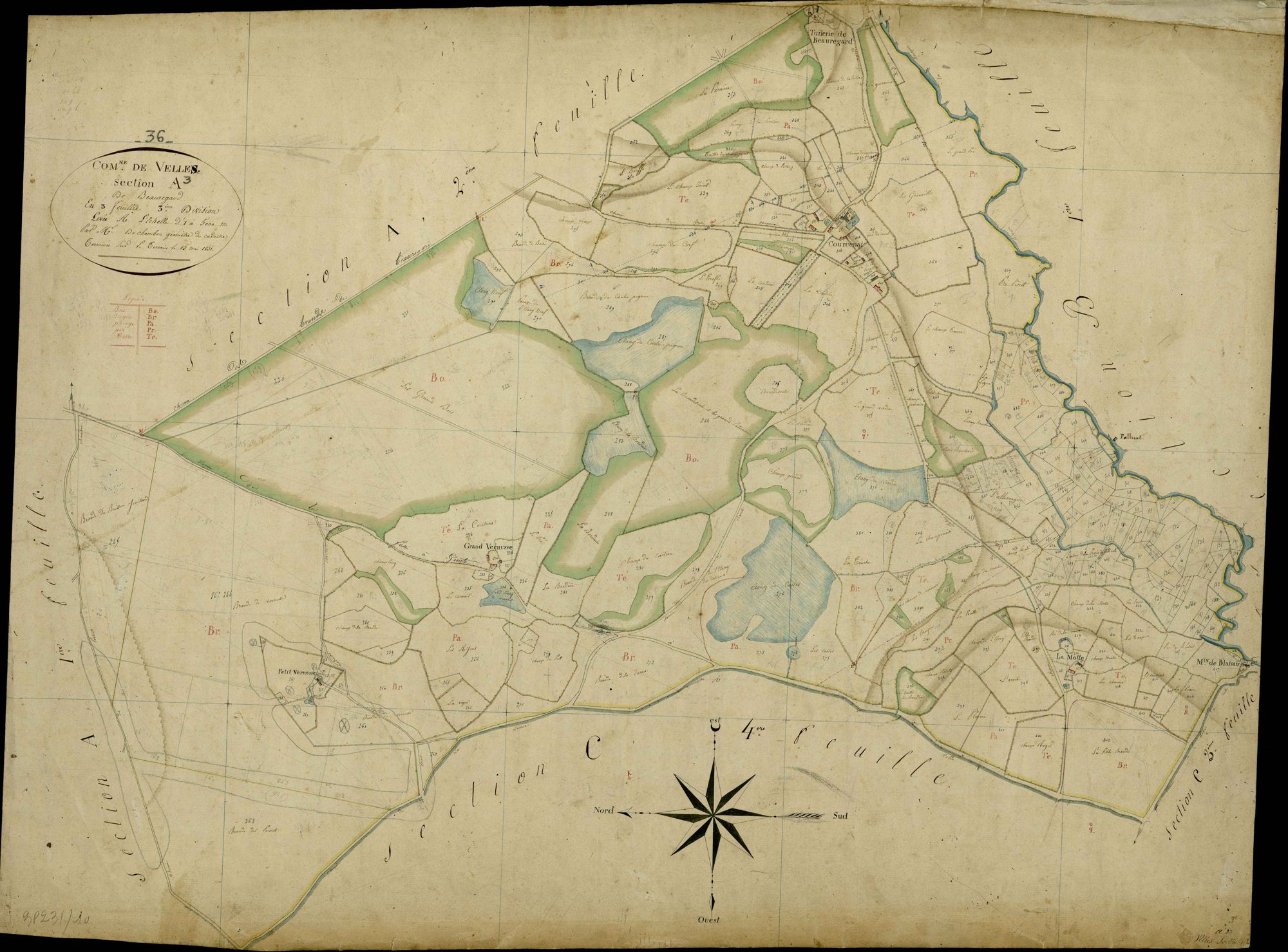Velles - Section A3, dite de Beauregard.
