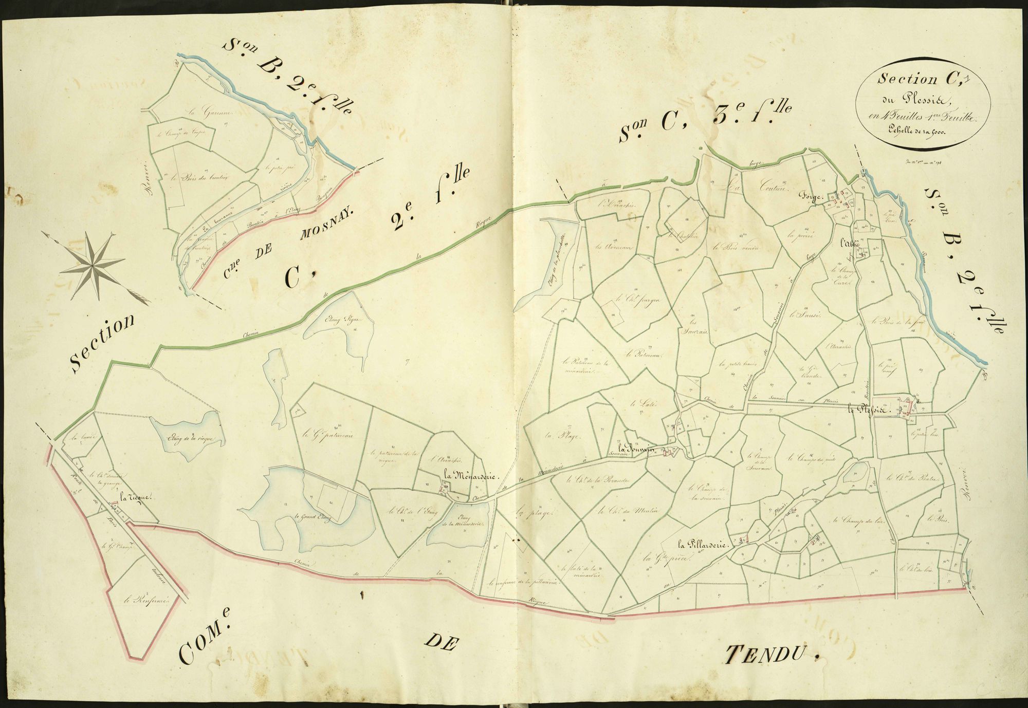 Velles - Section C1, dite du Plessis.