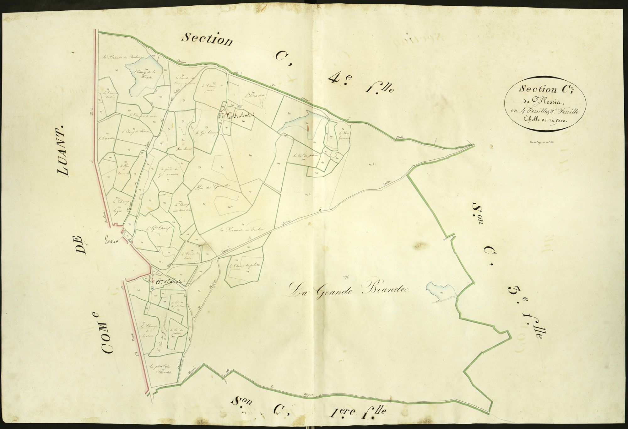Velles - Section C2, dite du Plessis.