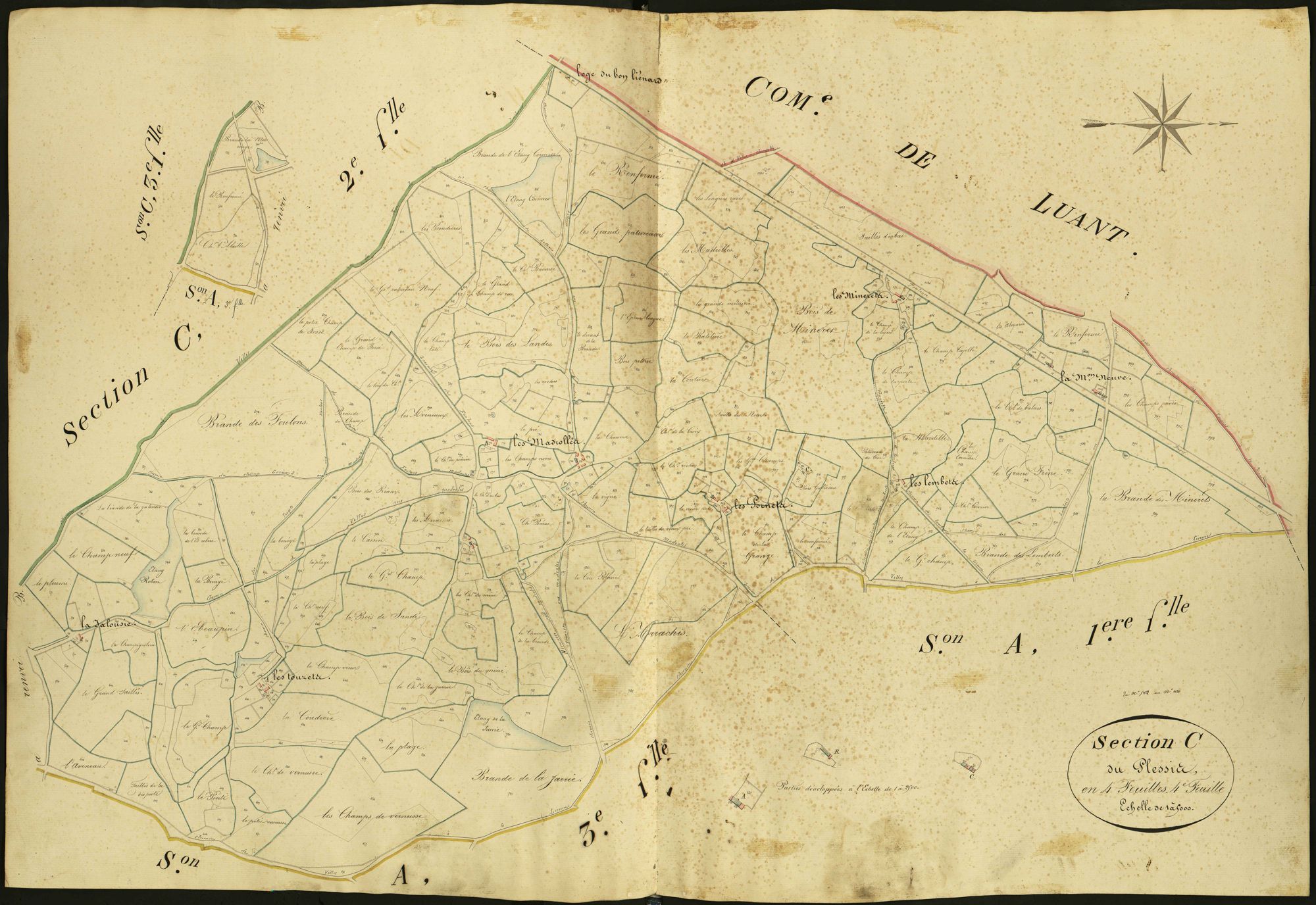 Velles - Section C4, dite du Plessis.