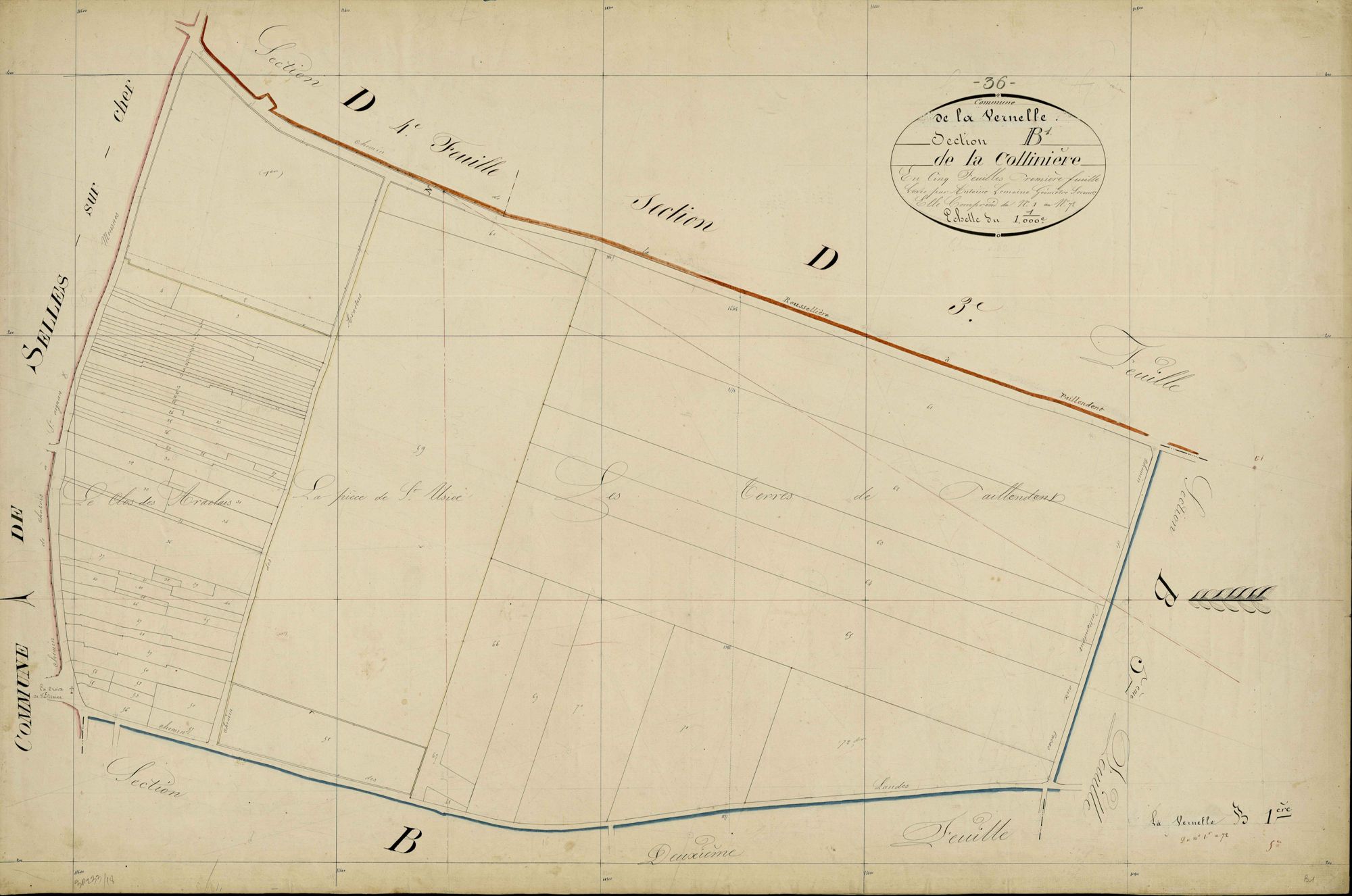 Vernelle - Section B1, dite de la Collinière.