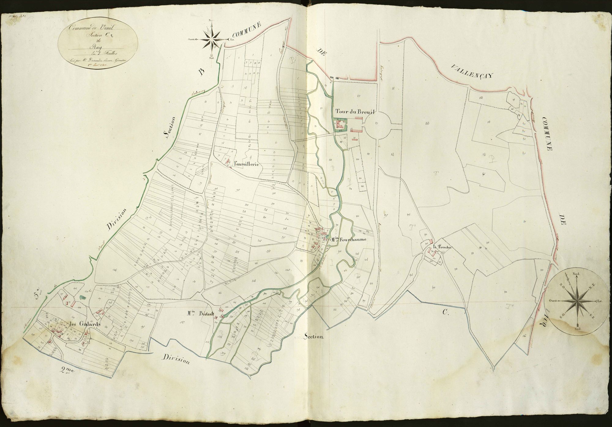 Veuil - Section C1, dite de Ray.