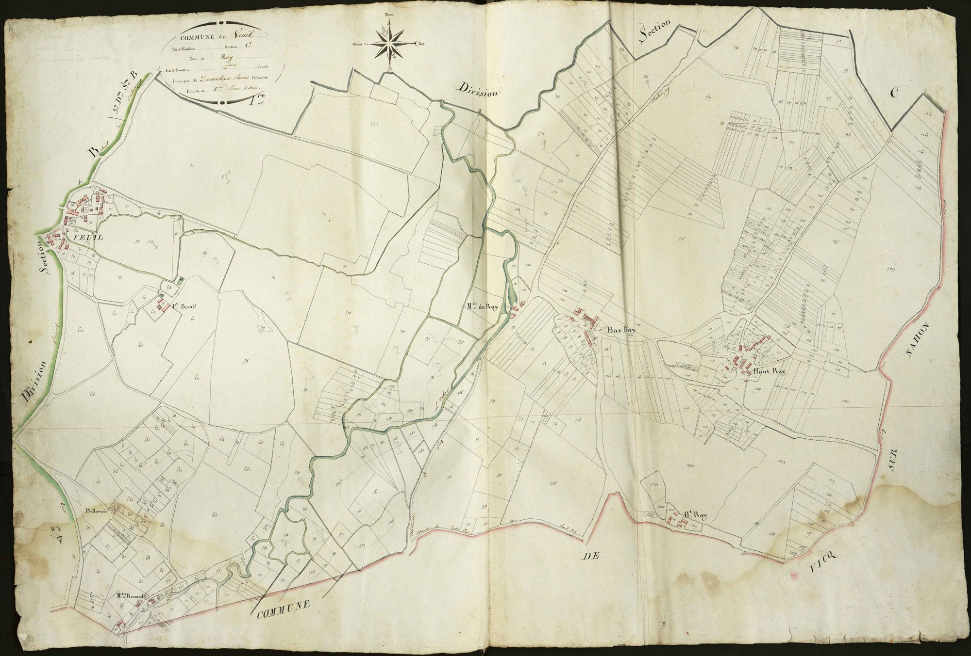 Veuil - Section C2, dite de Ray.