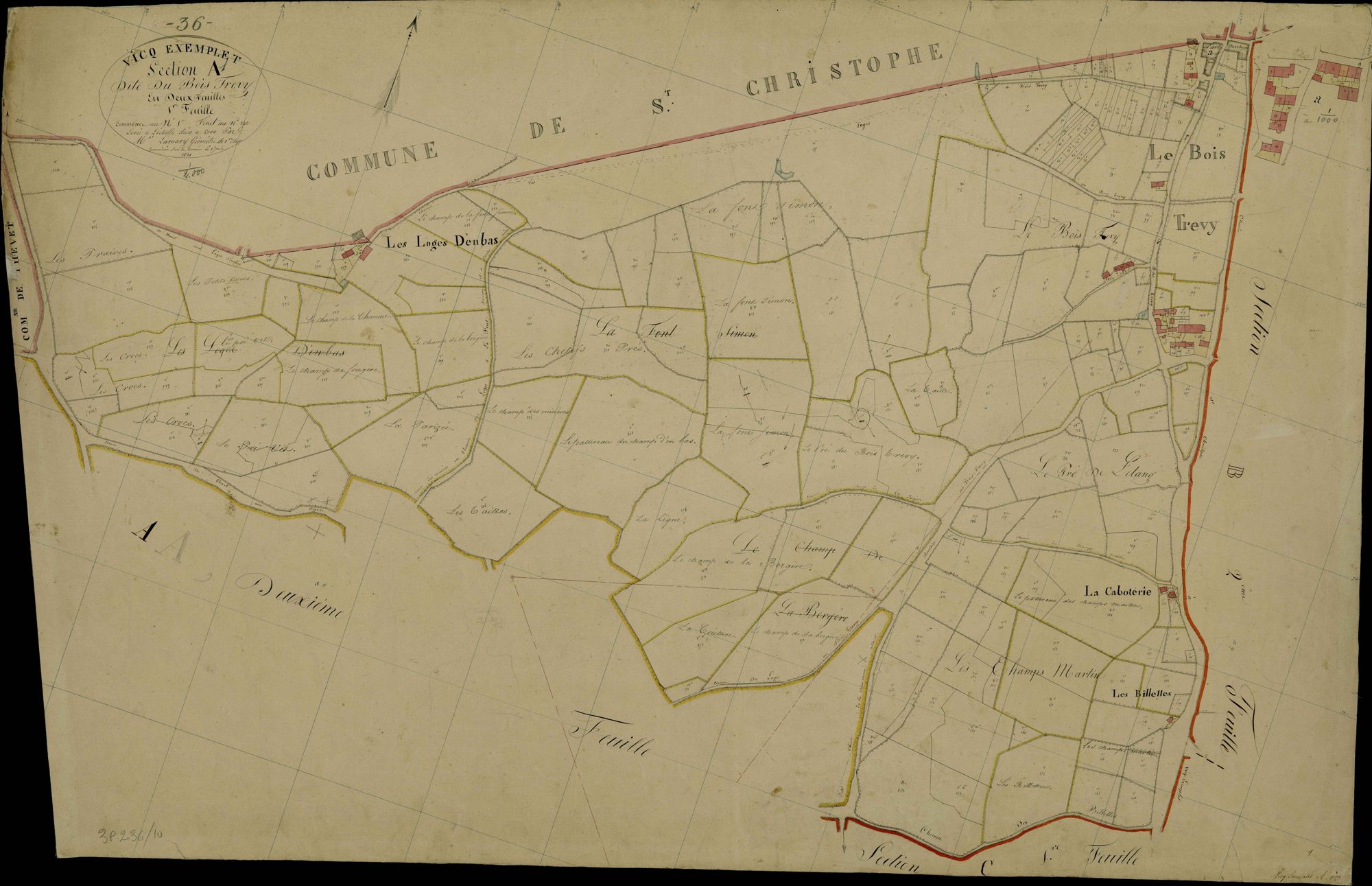 Vicq-Exemplet - Section A1, dite du Bois Trévy.