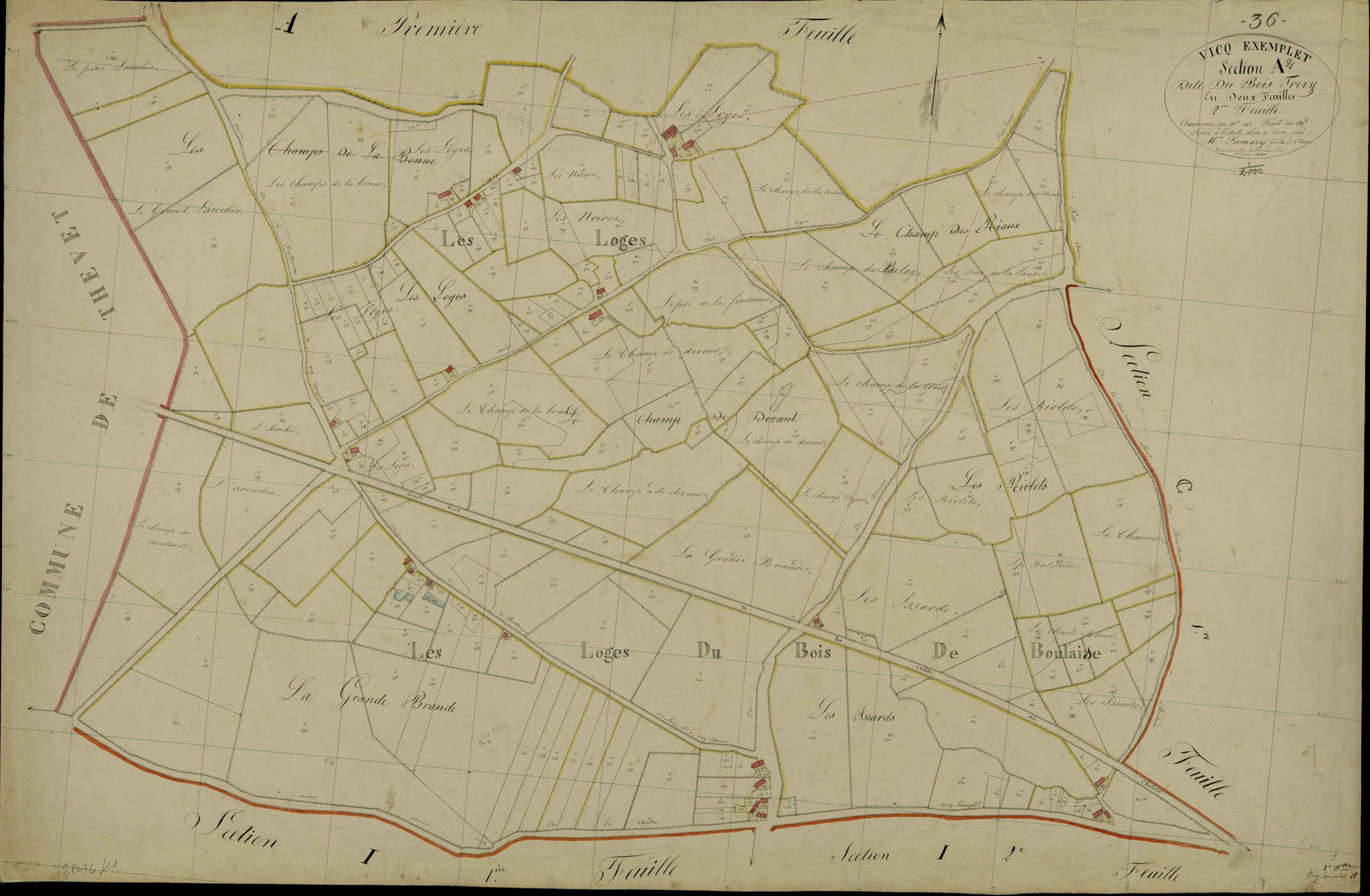 Vicq-Exemplet - Section A2, dite du Bois Trévy.
