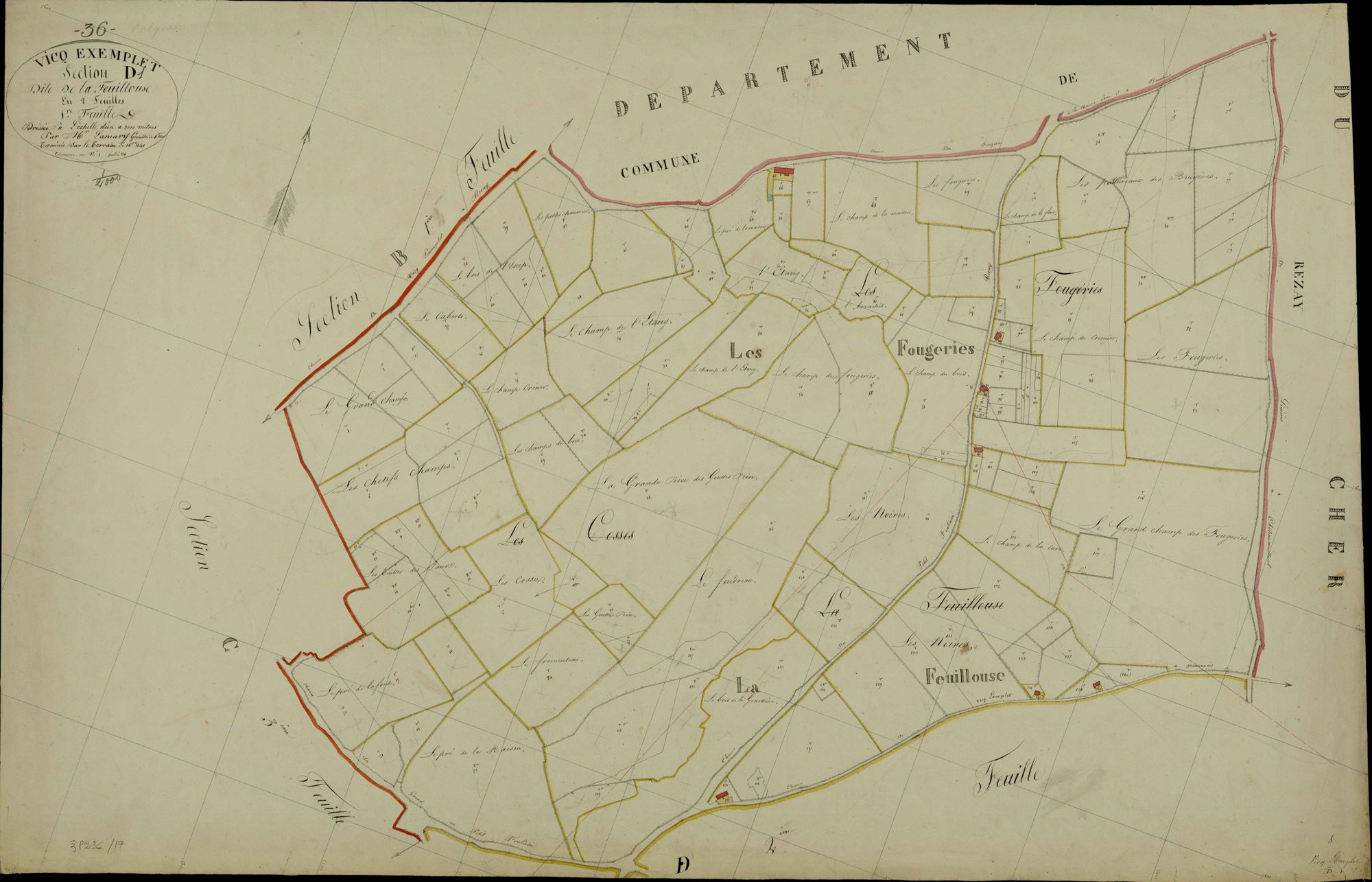 Vicq-Exemplet - Section D1, dite de la Feuillouse.