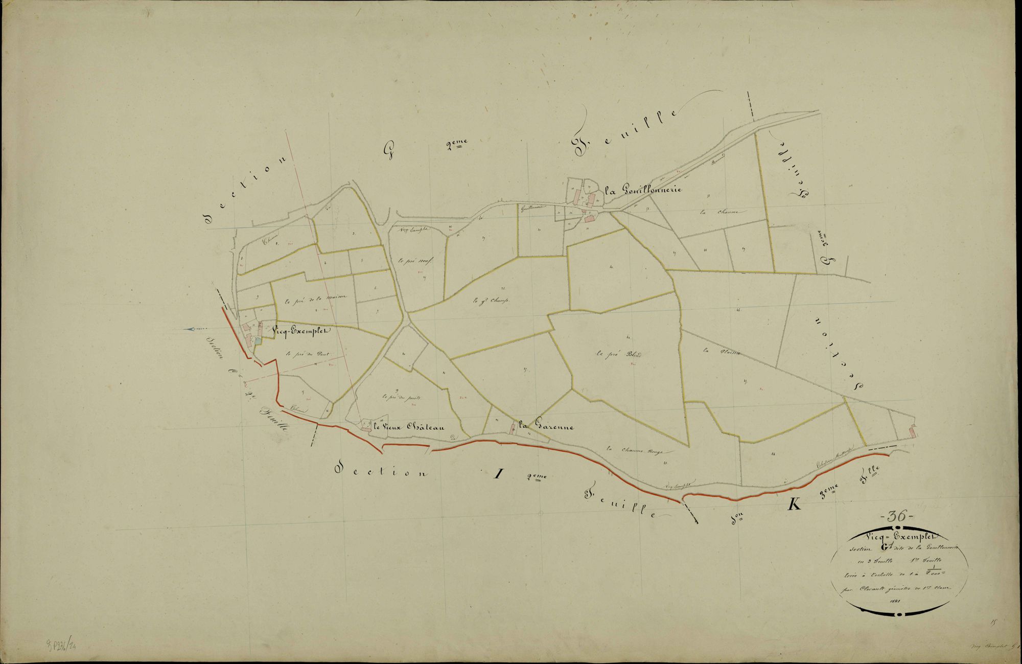 Vicq-Exemplet - Section G1, dite de la Gouillonnerie.