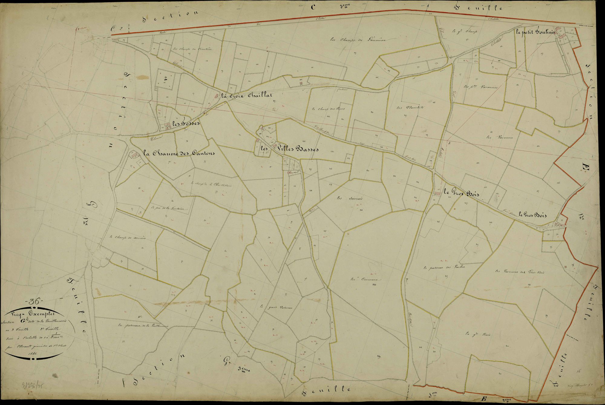 Vicq-Exemplet - Section G2, dite de la Gouillonnerie.