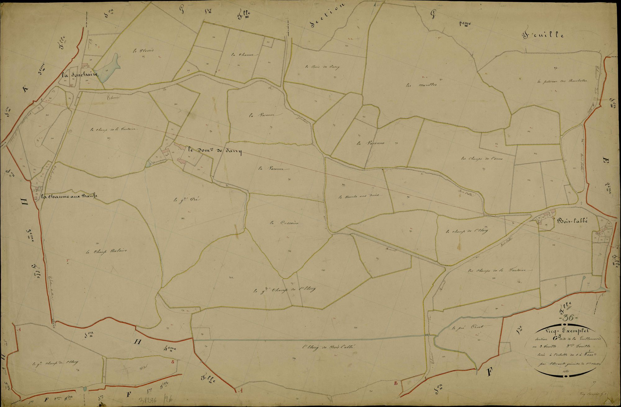 Vicq-Exemplet - Section G3, dite de la Gouillonnerie.