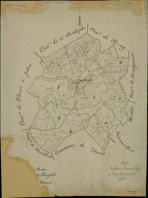 Vicq-Exemplet - Tableau d'assemblage.